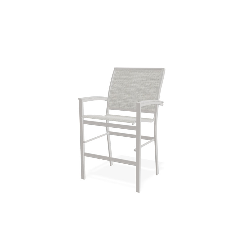 Chaise de café empilable en aluminium Bazza, Gris chaleureux, Diacre