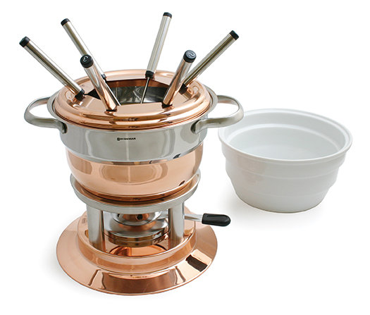 Lausanne 11 Piece Fondue Set, Copper