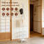 Portemanteau autoportant avec porte-parapluie, 12 crochets de protection, portemanteau en métal pour vestibule, couloir, chambre à coucher, salon et bureau