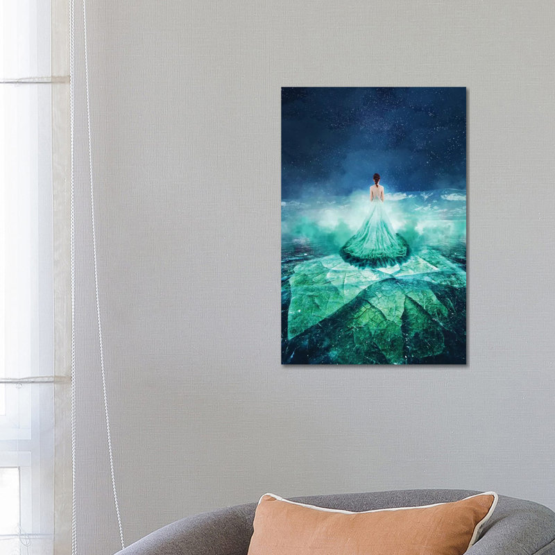 Reproduction d’art, "Live on Lake Baikal" par Hobopeeba, Toile tendue, Pas de tapis, H 26 po x l 18 po x 1,5 po