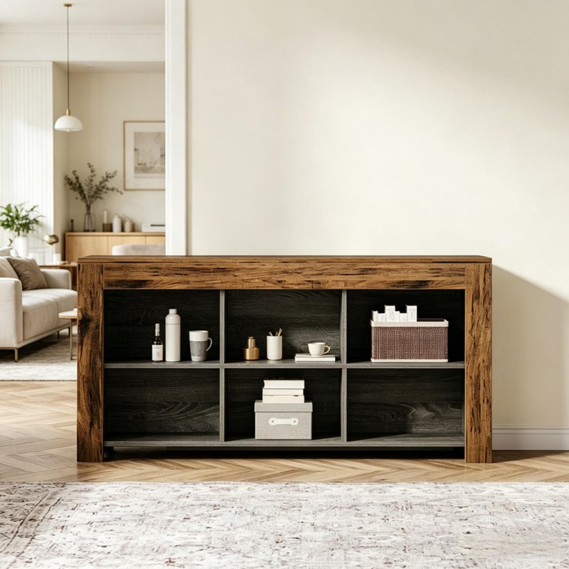 Bookcase MDF 1 Piece Bookcase Brown Versatile Design