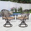 Fauteuil de patio pivotant avec coussin Vaidya-535575226