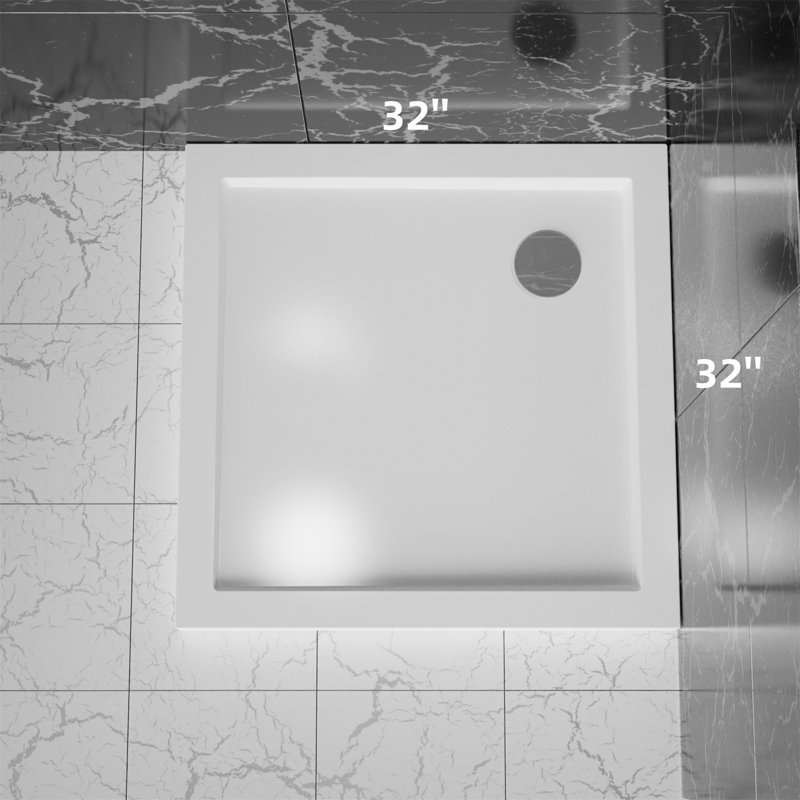 32'' W 32'' D Shower Base