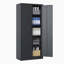 Armoire de rangement en acier 72 po H 72 po avec portes et 4 tablettes, armoire de rangement verrouillable pour le bureau à domicile, salle de classe / garde-manger