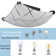 Modern Ceiling Light with Square Curving Shade Dimmable