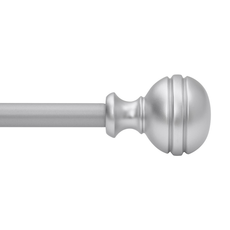 Tringle à rideaux réglable Gursharan, 28" - 48", Nickel