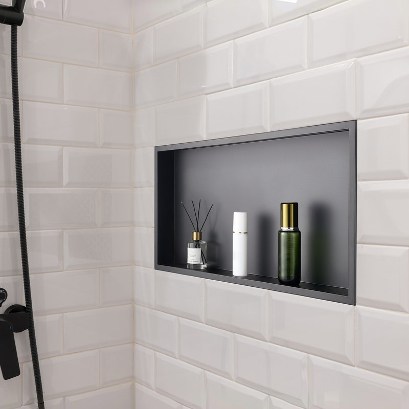 Étagère de douche encastrée 13 po x 25 po x 4 po pour salle de bain