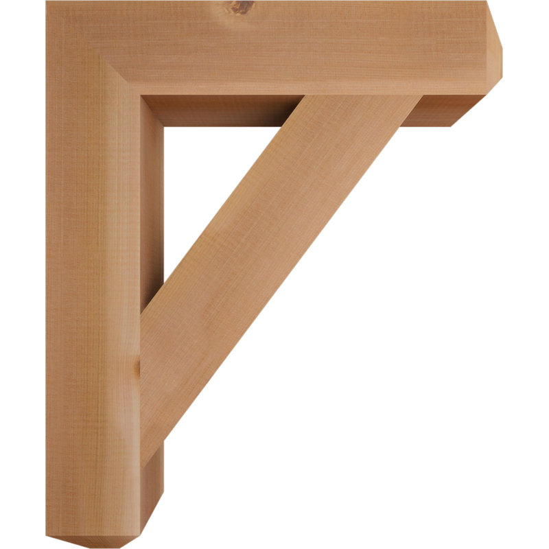Support pour artisan traditionnel, H 24 po x l 3,5 po x P 20 po, Cèdre rouge de l'Ouest (lisse)
