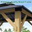Pavillon de jardin extérieur en bois massif l 12 pi x P 10 pi-1929318388