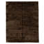 Hand Knotted Area Rug in Dark Brown