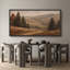 «Vintage Pine Tree Mountain Landscape», très grandes photos, impression sur toile encadrée-120284260-120284259