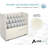 Adiroffice 21-Slot Mobile Rolling Wood Blueprint Roll File Large Document Organizer-87103532