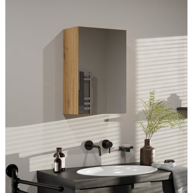 Shamaine Laminate Bathroom Cabinet, Brown