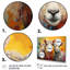 «Colorful Sheep Fuzzy Friends», reproduction d'art sur toile-1989438806-2078370285