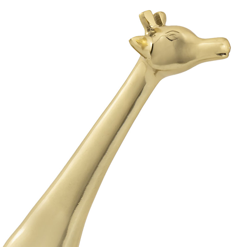 Sculpture en laiton girafe - grande