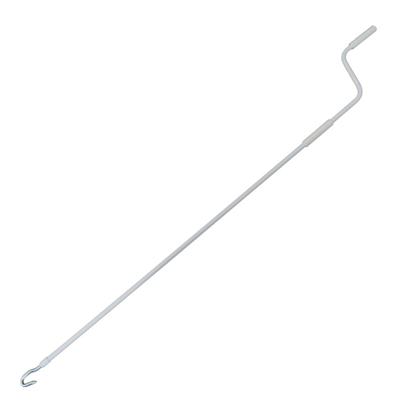 White 5-Foot Metal Hook Style Hand Crank for Retractable Awning