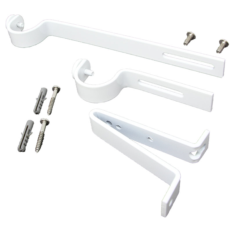 Support de fixation 2 "Philips, Blanc lustré