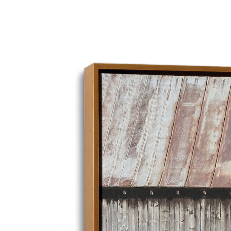 «Country Country Decor» par Lori Deiter, reproduction d'art, 36 W x 24 H, Gold, Framed Canvas
