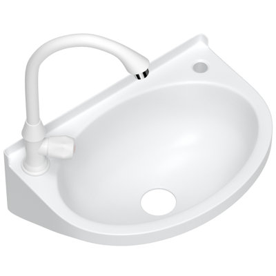 15.75'' Plastic Wall Outdoor Sink