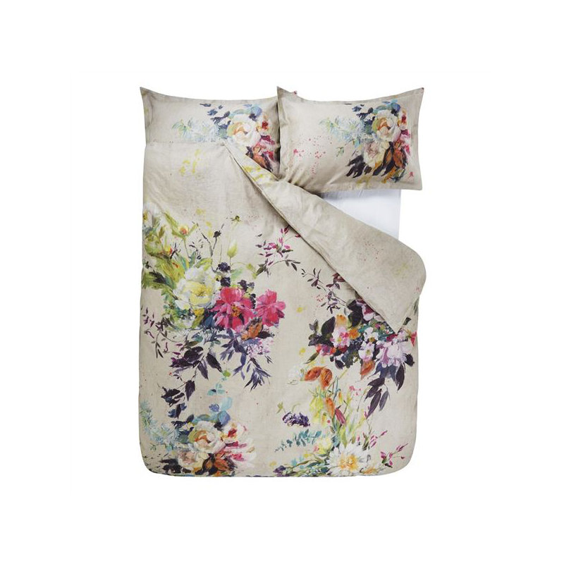 Aubriet Fuchsia Duvet Cover, Queen Duvet Cover