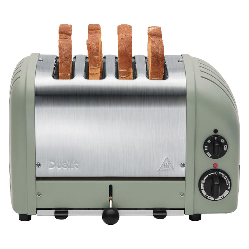 4 Slice Classic Toaster Matt Sage Green