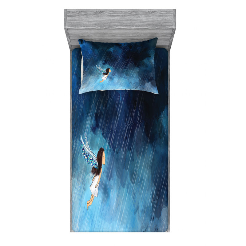 Microfiber Sheet Set, Twin Sheet Set + Fitted Sheet + 1 Pillowcase