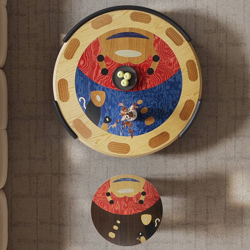 Ensemble de tables basses rondes Modern Creative