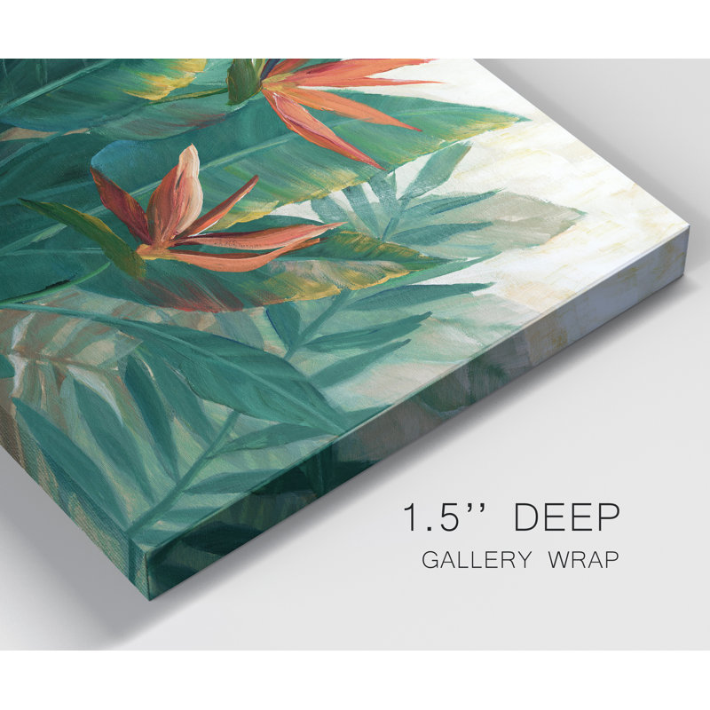 «Birds of Paradise» par J Paul - reproduction sur toile tendue, H 48 po x l 36 po x P 1 po