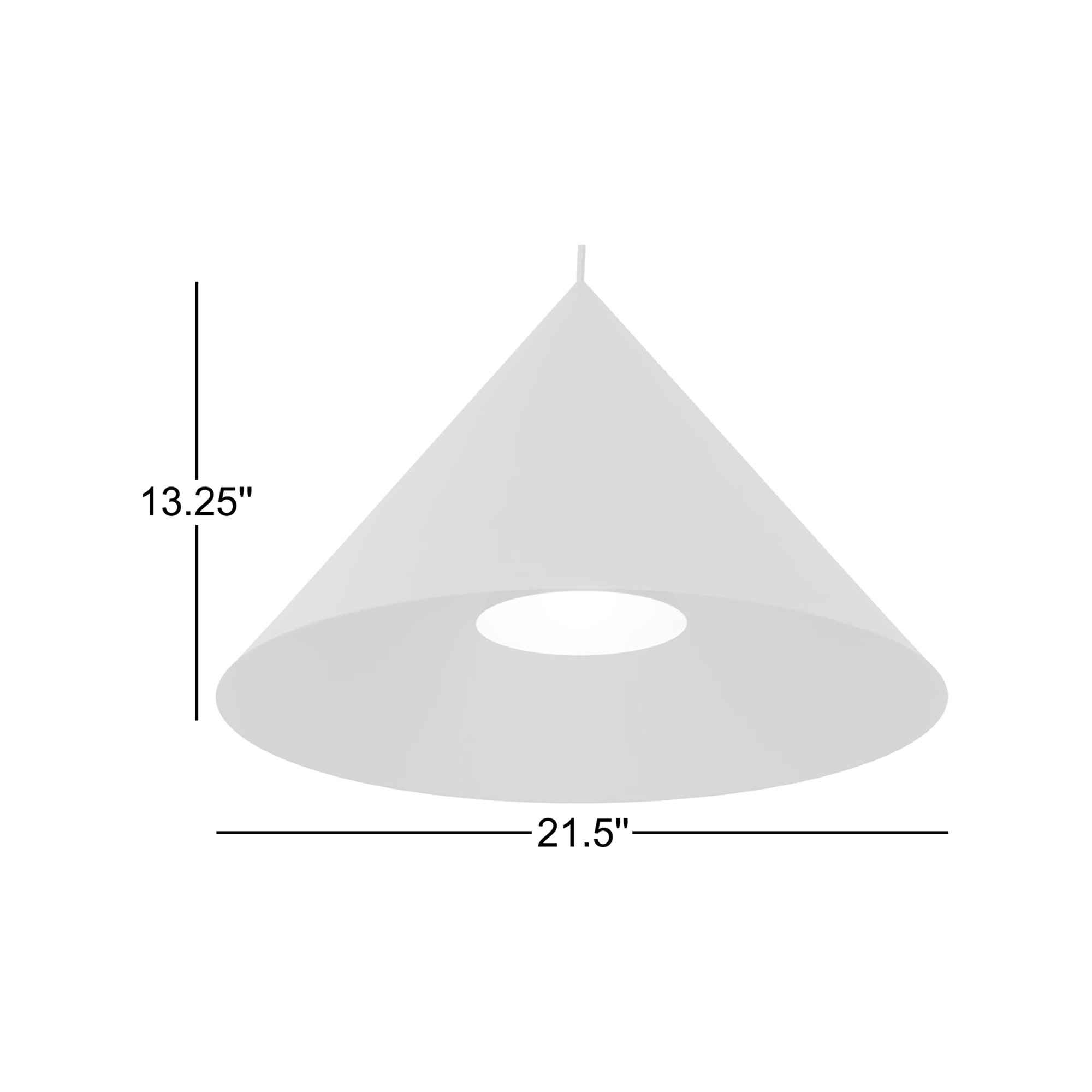Cordie Single Light Pendant, Black