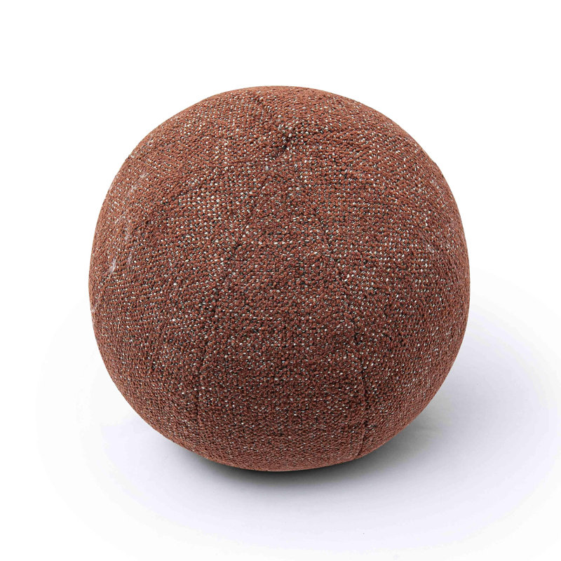 Coussin texturé Boba Forest, H 14 po x l 14 po, Rouge