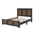 4-Pieces Bedroom Sets Queen Size Farmhouse Platform Bed With Wooden Strip Decoration-2078545870