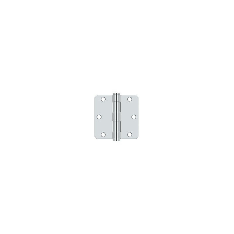 Steel Butt Bearing Hinge, Polished Chrome
