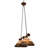 Bryne 2 - Light Mahogany Bronze Pendant