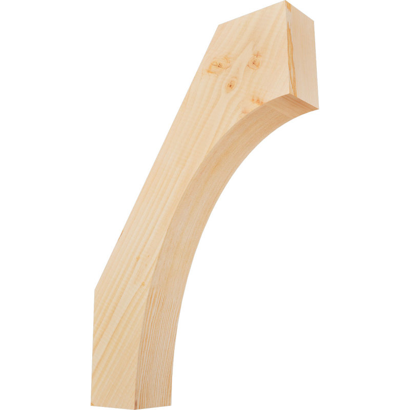 Attelle de genou Westlake, Sapin de Douglas, H 24 po x l 3,5 po x P 16 po, Lisse