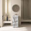 Lavabo de salle de bain sur pied 16 1/2 po à surface solide texturé et autoportant-122810416