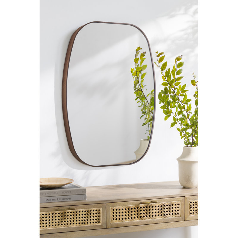 Essence Mirror, 41" x 30", Dark Walnut