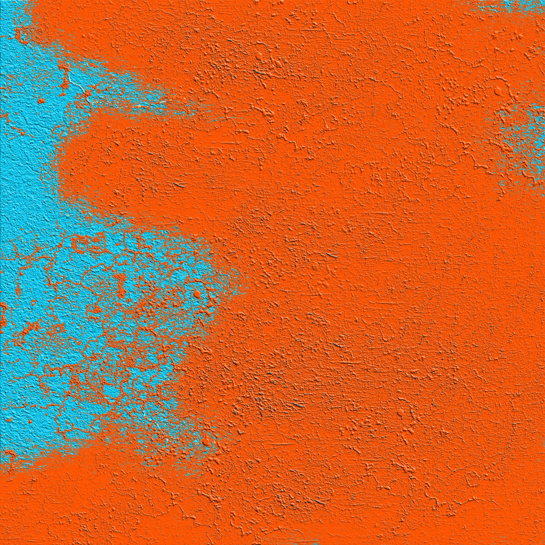 Grunge Orange Hintergrund von Dziewul - Gemälde auf Leinwand