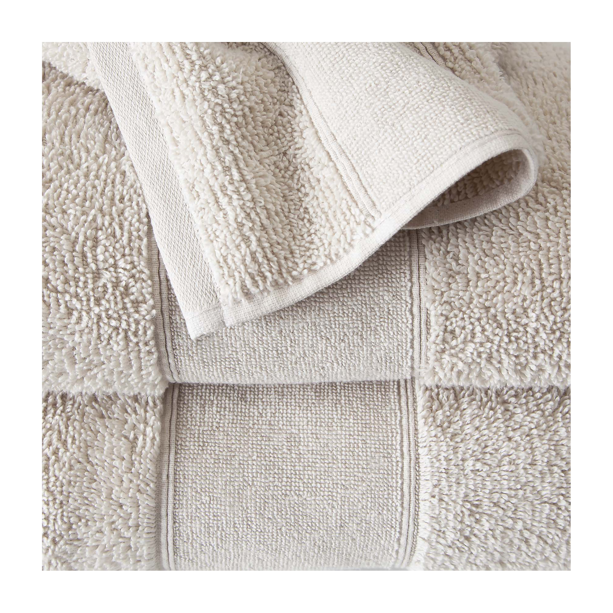 Bidle 6 Piece Turkish Cotton Towel Set, Latte