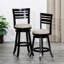 Tabouret de bar avec fonction pivotante, siège en tissu, tabouret en bois franc, tissu confortable et polyvalent-720164469