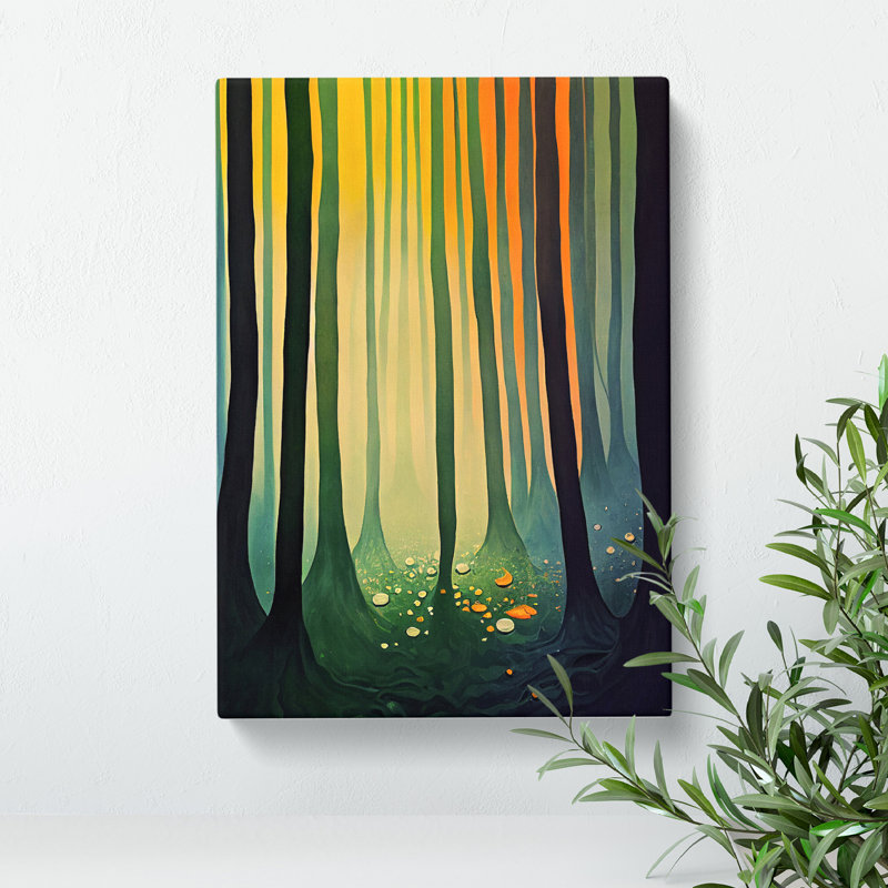 Elegant Forest - Wrapped Canvas Print, 60cm H x 40cm W x 3cm D