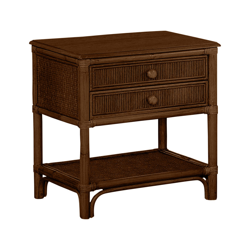 Summer Retreat 26'' W Wicker / Rattan Nightstand, Coffee