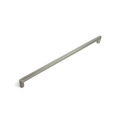 Heritage Designs Bristol Handle Pull - 12" Center to Center Cabinet Pull Satin Nickel - Contemporary Hardware for Drawers & Cabinets