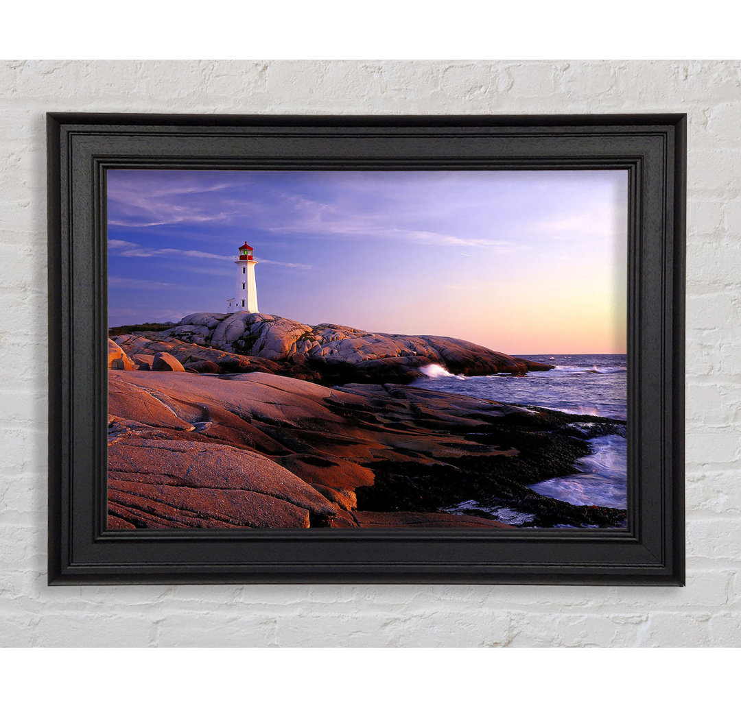 Peggys Point Leuchtturm Peggys Cove Nova Scotia - Einzelne Bilderrahmen Kunstdrucke