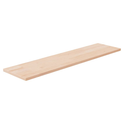Tablette vidaXL brun moyen en bois de chêne massif (non traité)