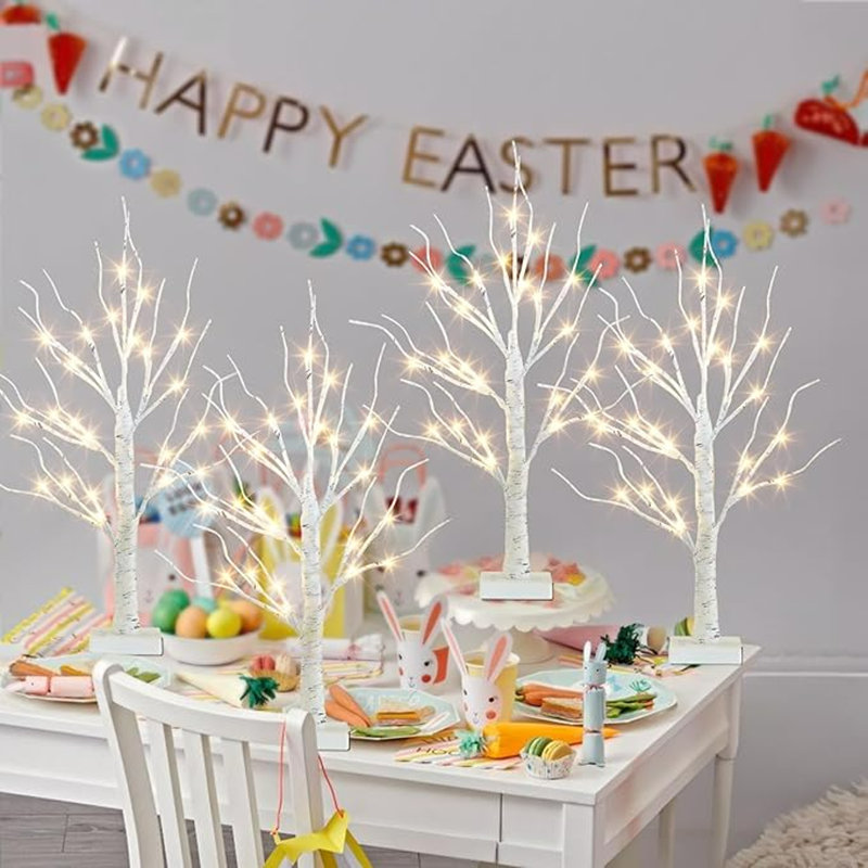 Home Decorations Light White Birch Tree