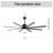 Industrial Dc Motor Ceiling Fan No Light, Large Ceiling Fan With 8 Reversible Blades, 3 Downrods, 6-Speed Remote Control, Home Or Commercial Ceiling Fans For Porch/Garage/Shop-230356809-230356811-230356813