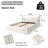 Queen Size Upholstered Platform Bed with Special Shaped Velvet  Headboard, Metal & Solid Wood Frame-1211193870-1217436314