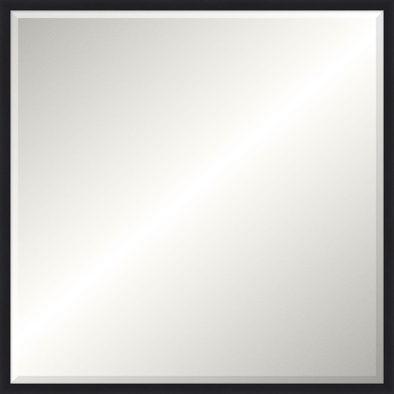 Kempton Solid Wood Beveled Mirror, 37.75" x 37.75", Square