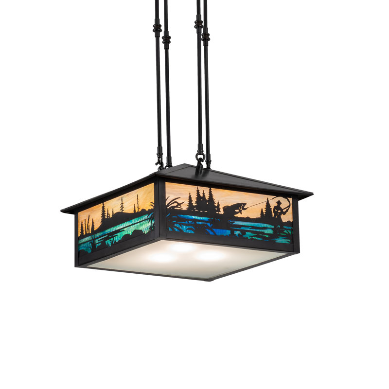 Fly Fishing Creek 3 - Light Pendant