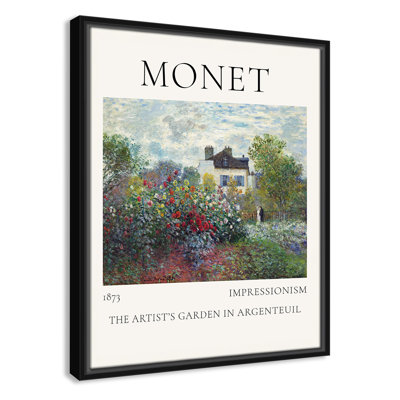 Artists Garden in Argenteuil Print by Claude Monet
